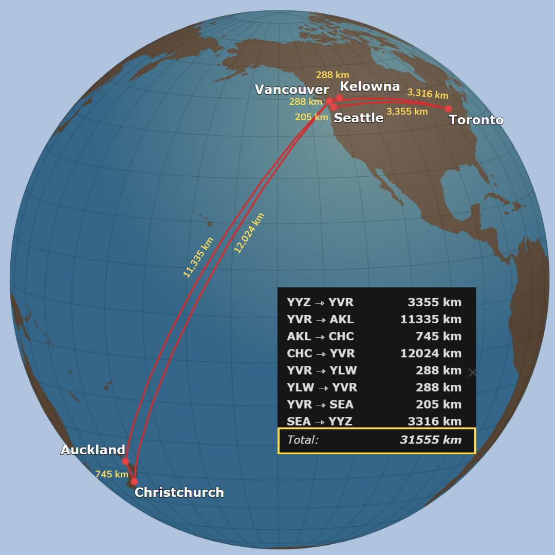How long is the flight from toronto to vancouver 60 photos ...